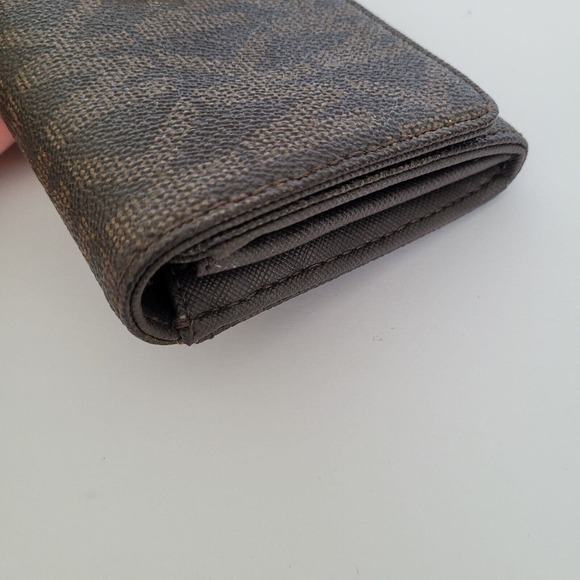 MICHAEL KORS MK Fulton Gusset Carryall Brown Saffiano Leather Envelope Wallet - Picture 14 of 14